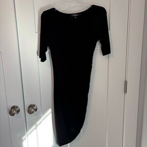 Lulu's Black Asymmetrical Dress